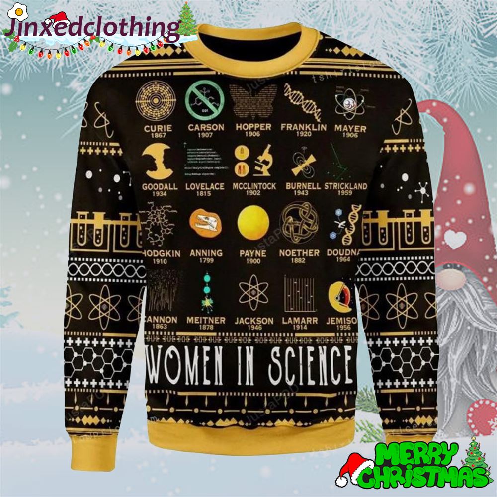 Women In Science Womens Ugly Sweater Christmas Party 